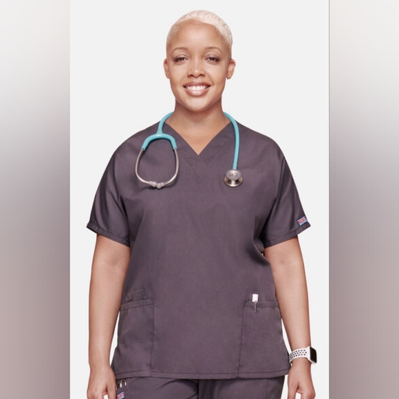 NWT Cherokee Workwear Women's V-Neck Scrub Tops (See Description for Size/Color) - Picture 7 of 13